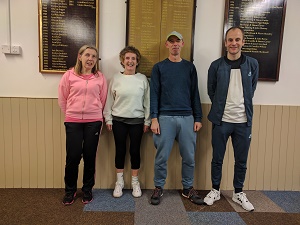 L to R: Carole Diker, Trish Allen, Stevan, Alasdair